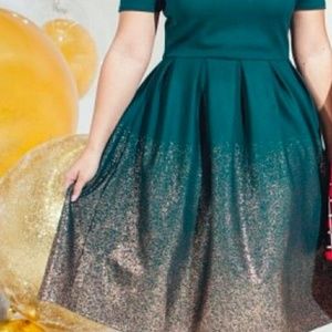 Green and rose gold Amelia LG